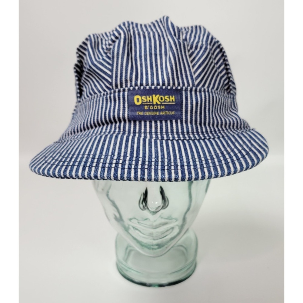 OshKosh B'gosh Blue and White Striped Bucket Hat